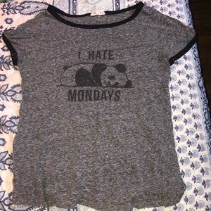 “I hate Mondays” shirt, L